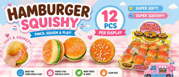 Hamburger Squishy – Slow-Rise Burger Stress Toy