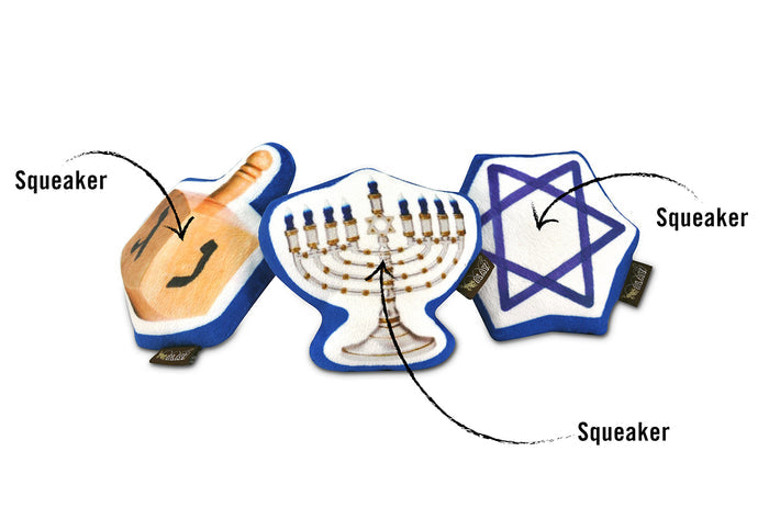 Hanukkah Dog Toys