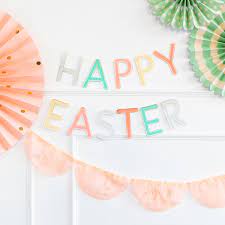 "Happy Easter" Banner set