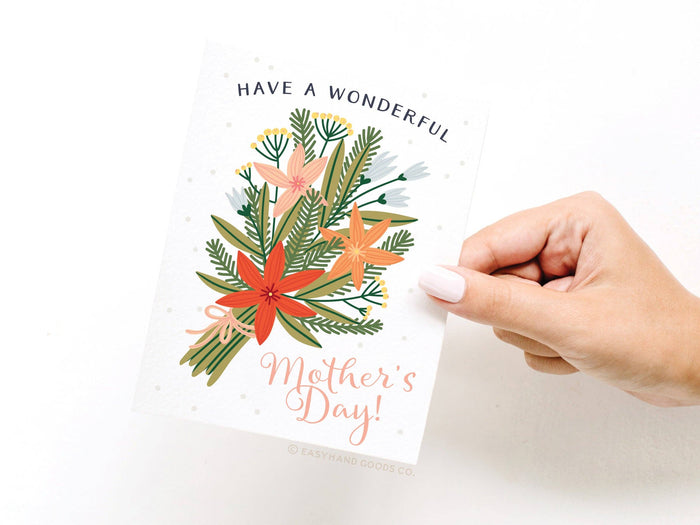 Have a Wonderful Mother's Day Bouquet Greeting Card