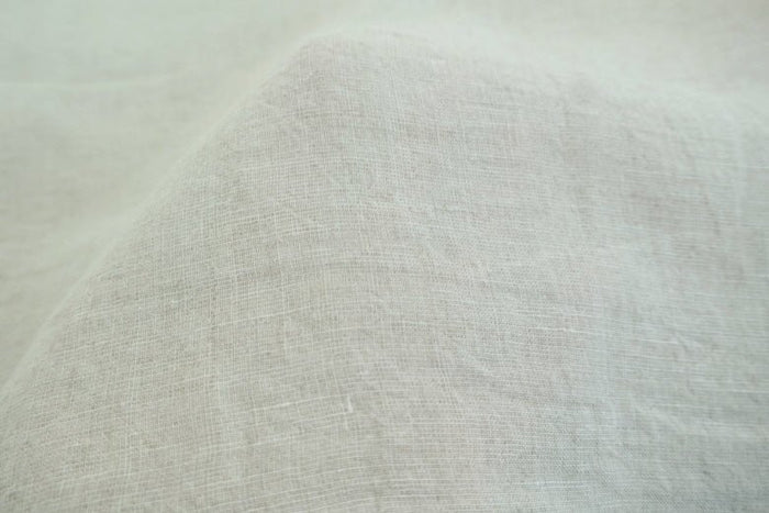 High Twisted Linen Dot Shape Fabric - The Linen Lab - natural