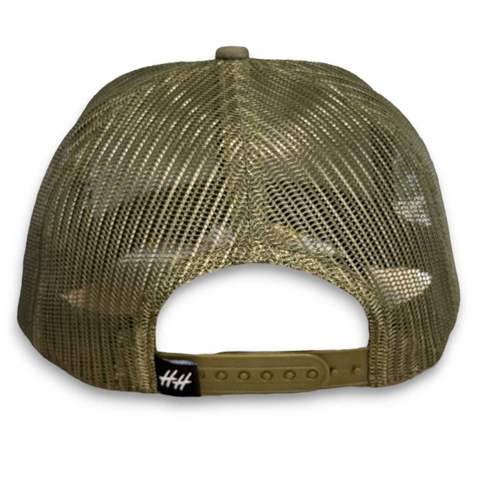 Honey Hole Rope Trucker Snapback - Fish Camo