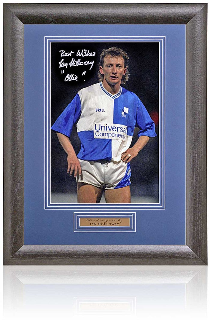 Ian Holloway Bristol Rovers Legend Hand Signed Photograph 15x19" Framed