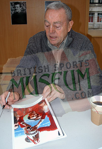 Ian St John Liverpool Legend Hand Signed Photograph 15x19" Framed