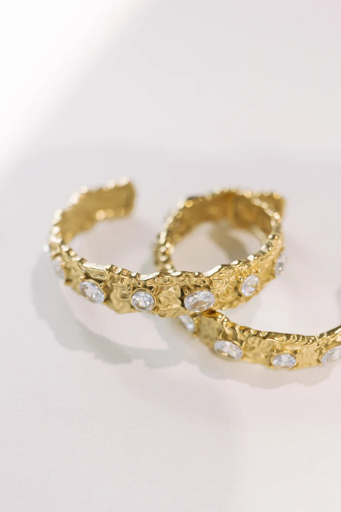 Icon Hammered Bracelet Cuff- Beljoy