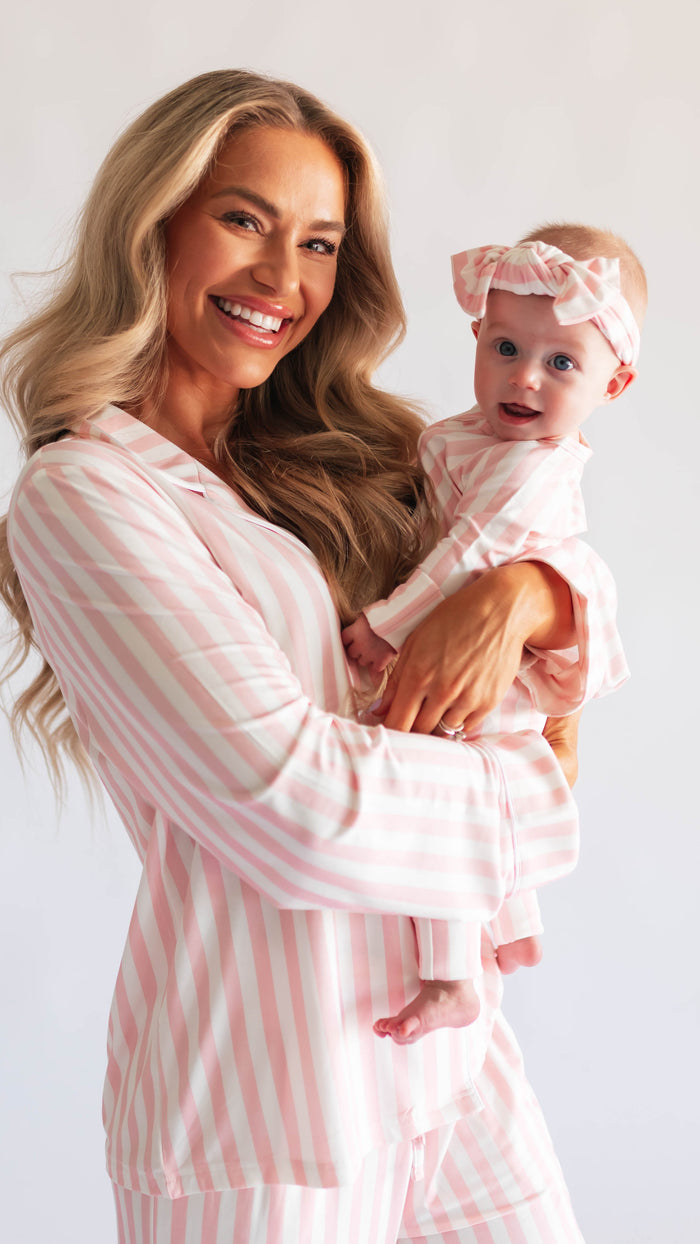 Infant Knot Head Bow in Poppy