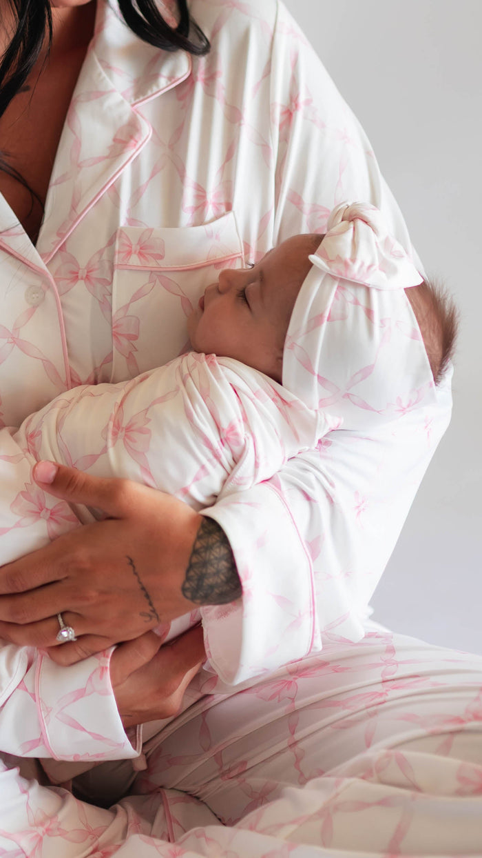 Infant Knot Head Bow in Rosie