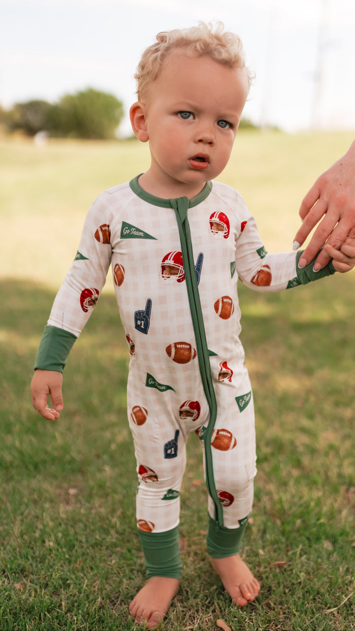 Infant Romper in Football