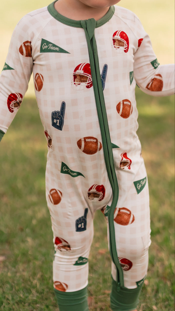 Infant Romper in Football