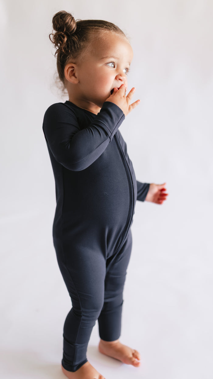 Infant Romper in Navy