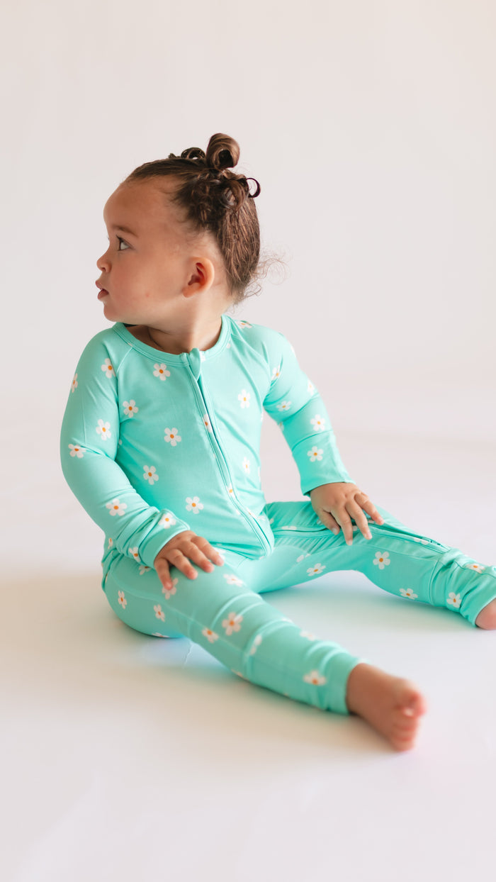 Infant Romper in Neon Flowers