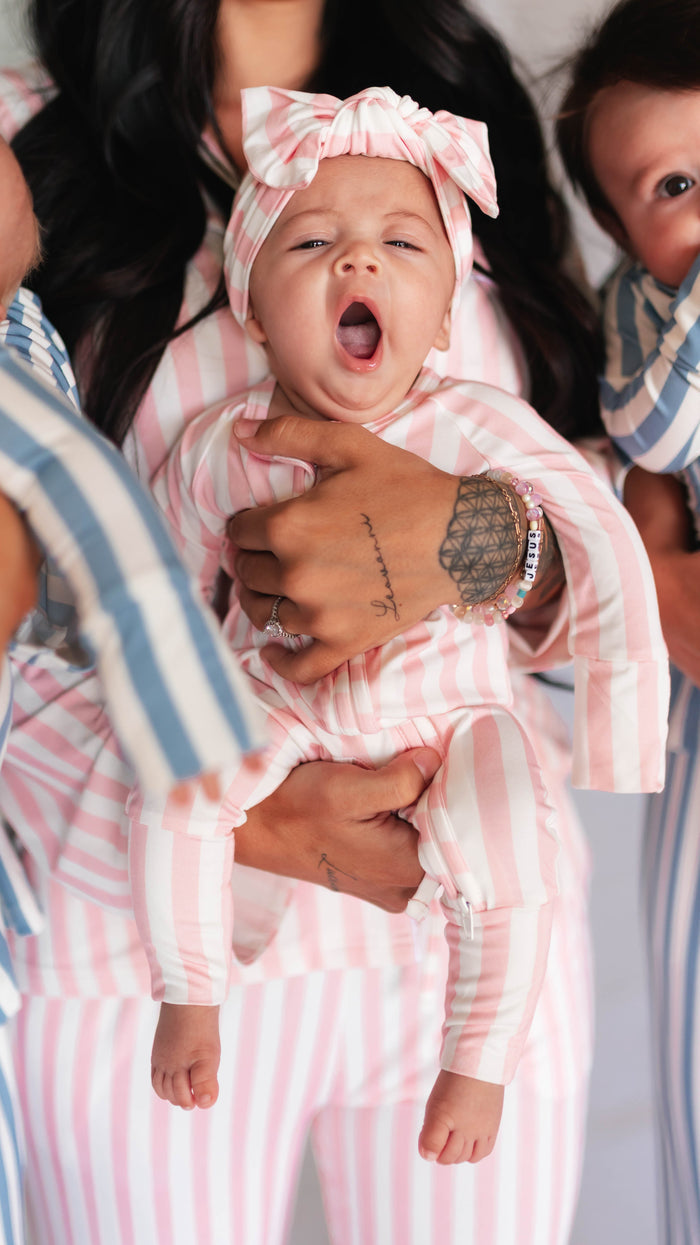 Infant Romper in Poppy