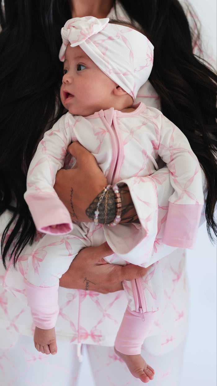 Infant Romper in Rosie