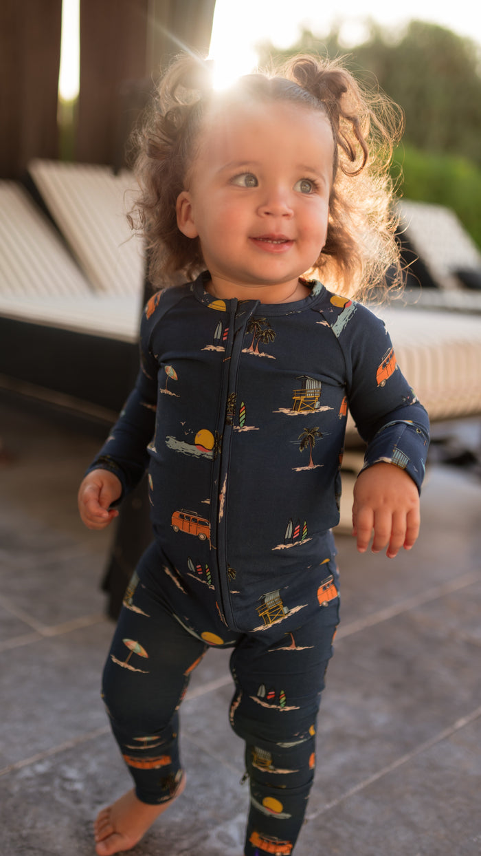 Infant Romper in Summer Beach