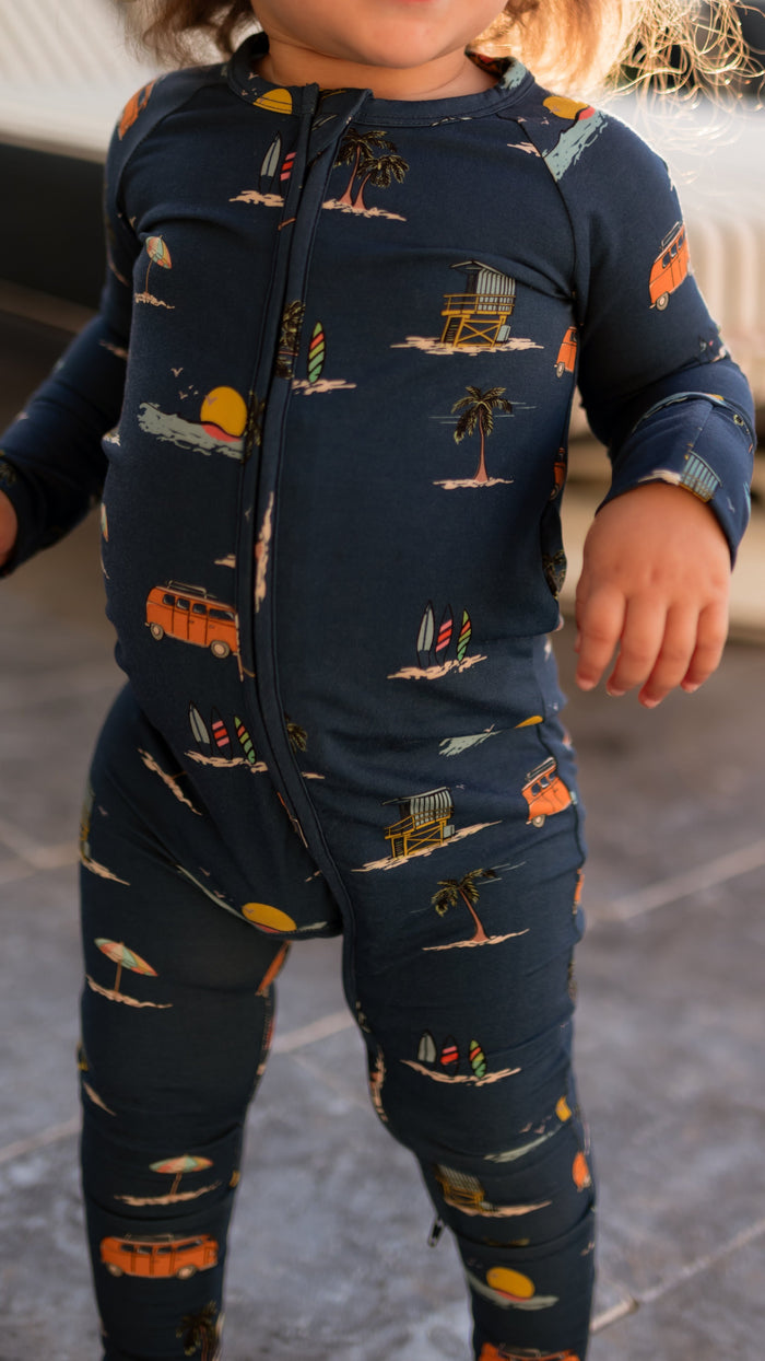Infant Romper in Summer Beach