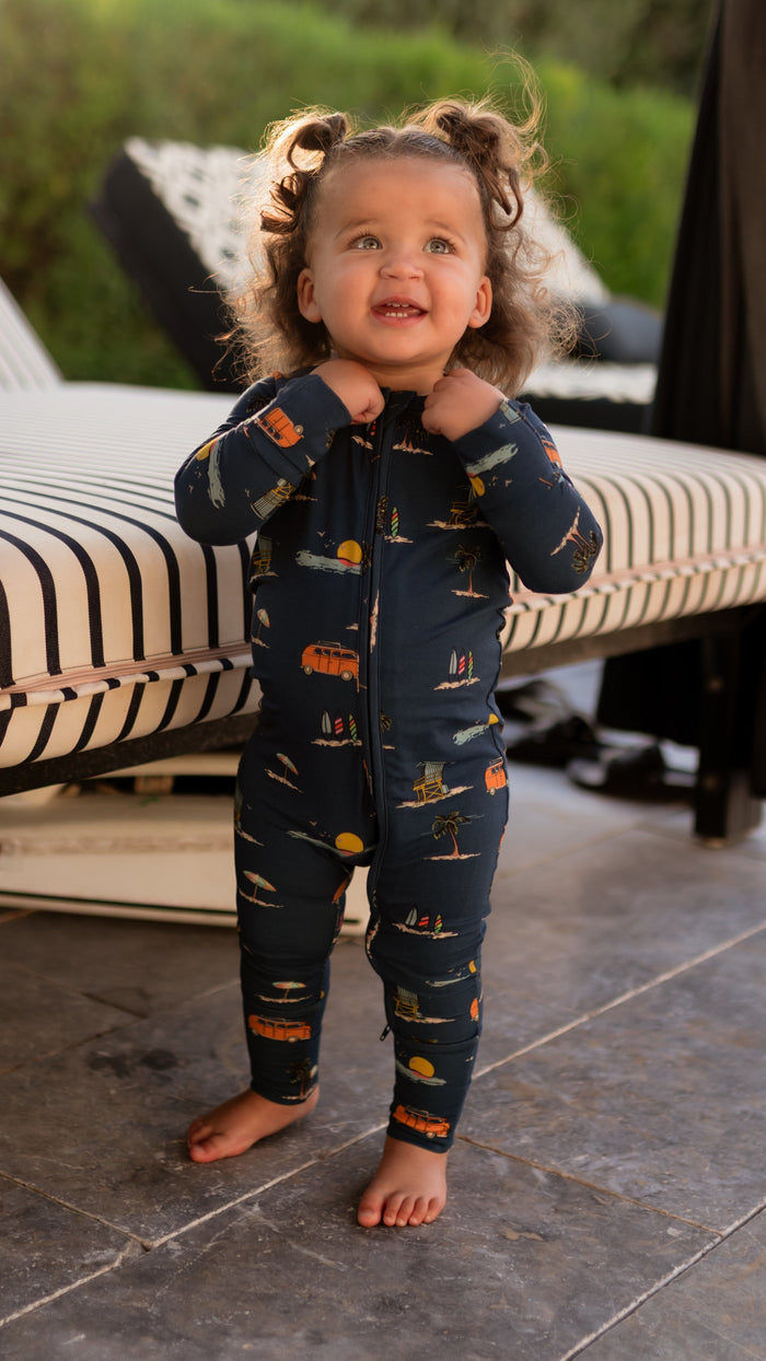 Infant Romper in Summer Beach
