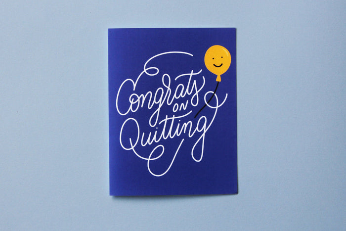 JaneLi.Co - Congrats on Quitting Greeting Card