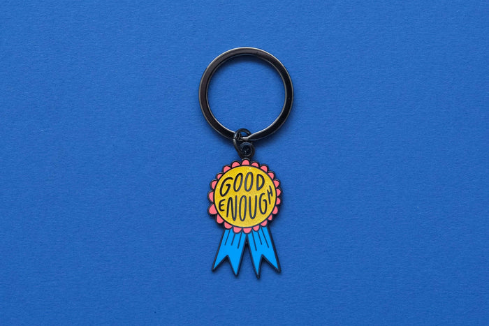 JaneLi.Co - Good Enough Enamel Keychain