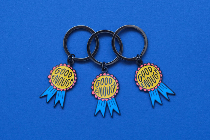JaneLi.Co - Good Enough Enamel Keychain