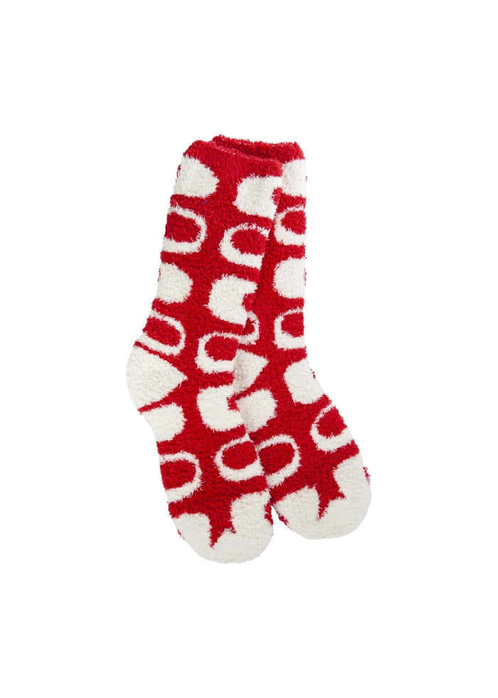 Knit Pickin' Fireside Crew Socks (Retro Geo Holiday)