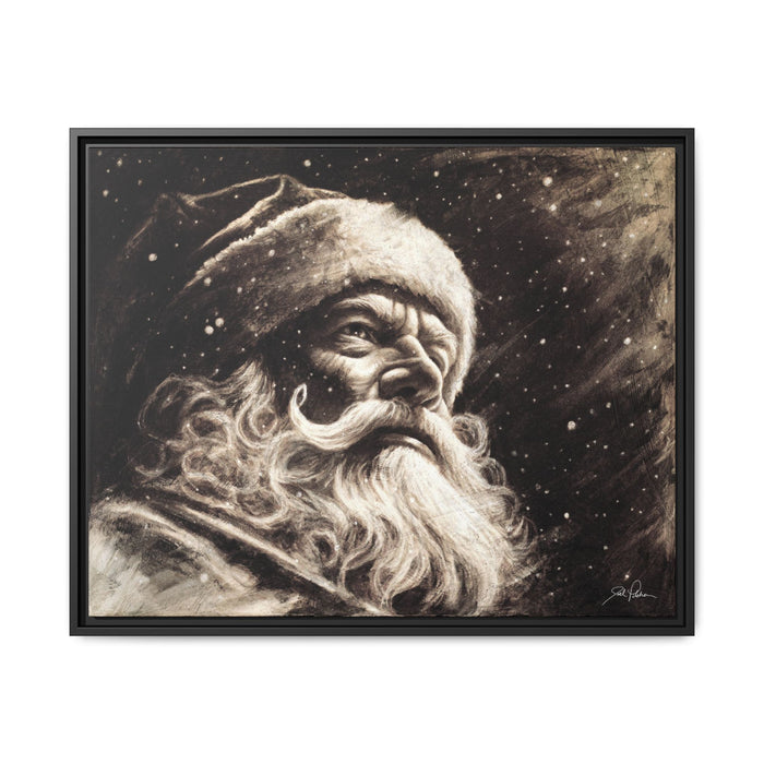 "Kris Kringle" Framed Canvas