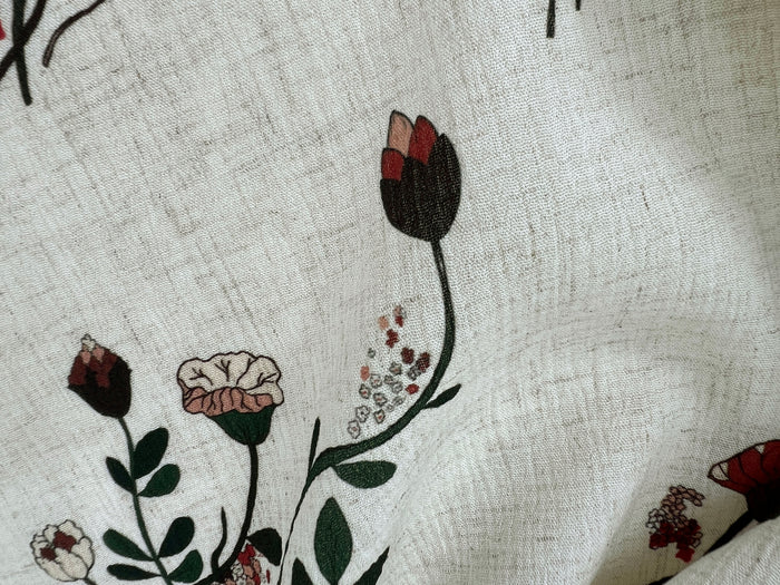 Lamp Light - Linen Rayon Print Fabric, Design by Madeline, Madswick Studio, 8226