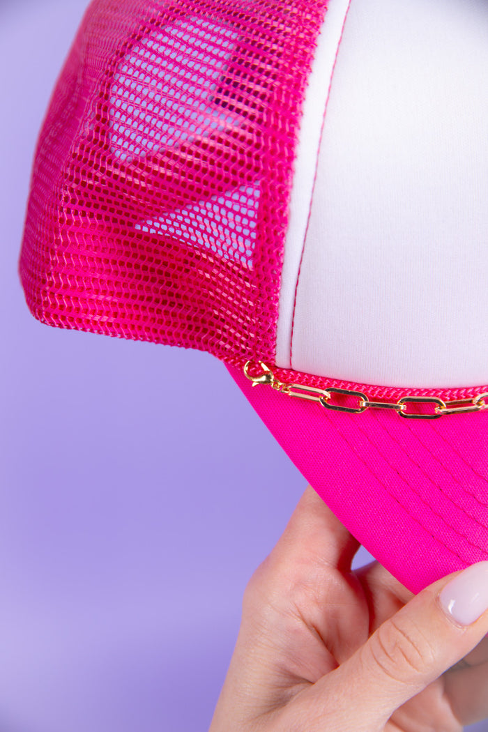 Large Lock Trucker Hat Chain - FINAL SALE