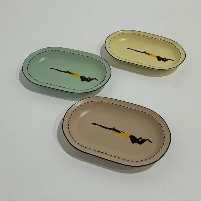 LARGE SERVING PLATE in Push and Glide Biscotti by AITCH.