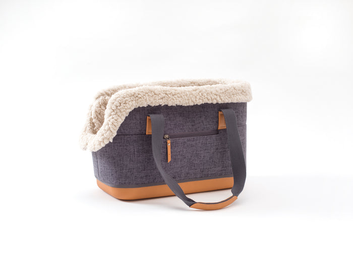 LeftPine x P.L.A.Y. Deluxe Dog Carrier - Charcoal Gray
