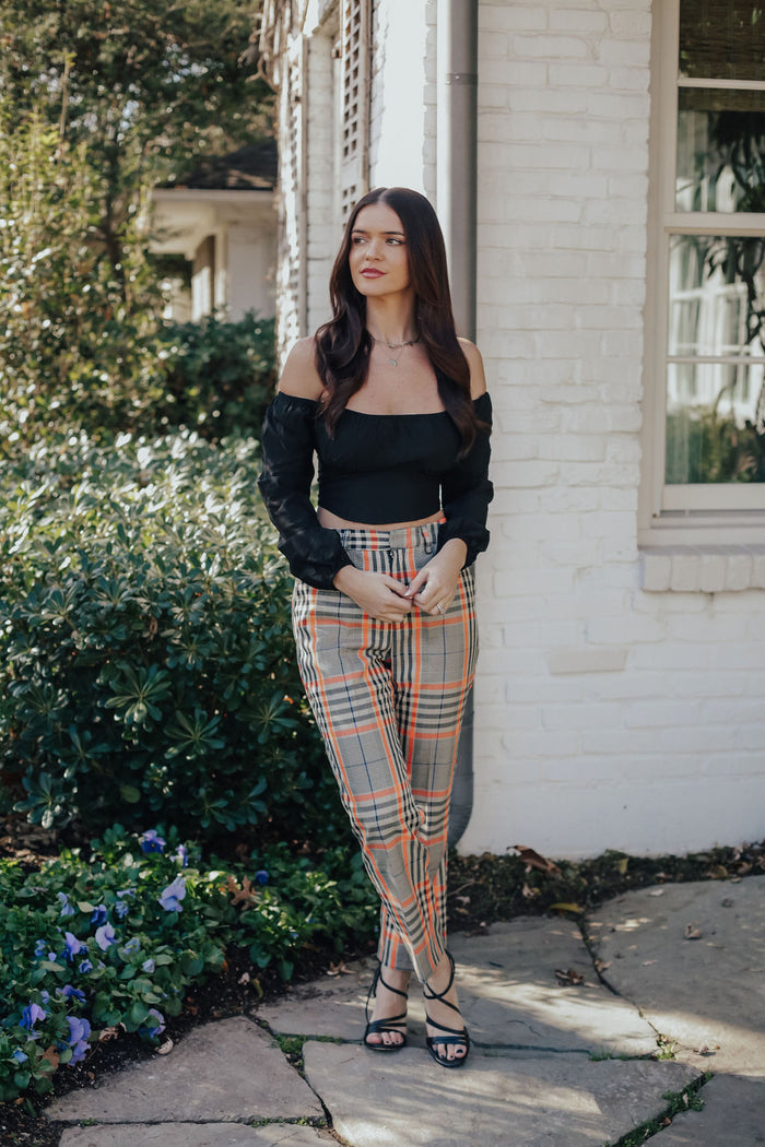 Lena Off Shoulder Top (BLACK)