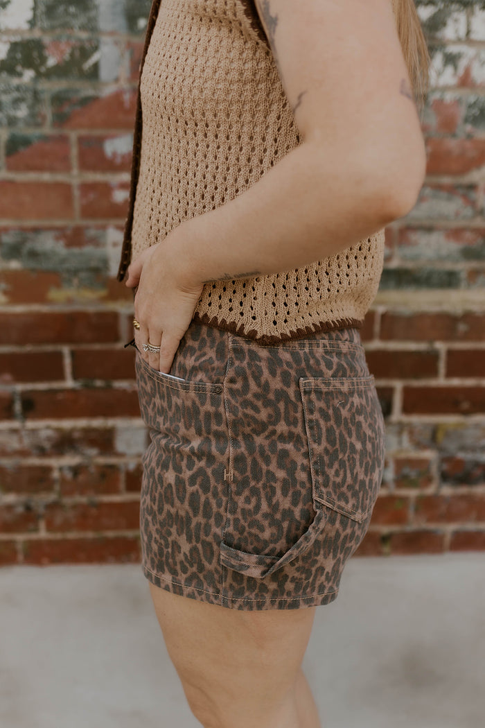 Leopard Dad Shorts- Hidden