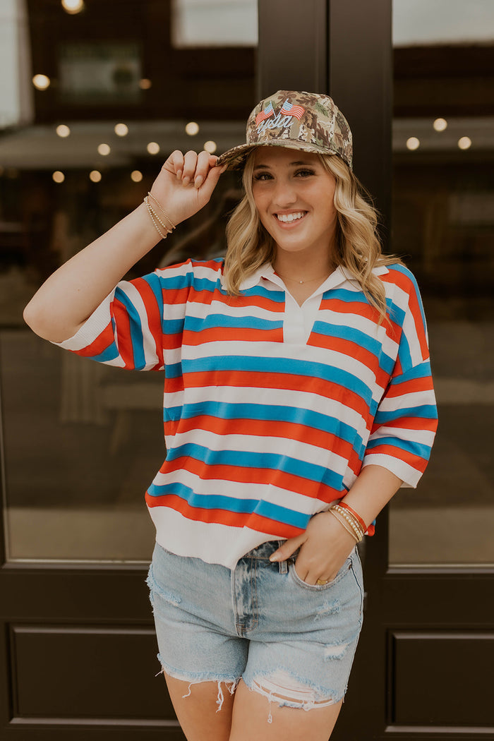 Liberty Striped Knit Top