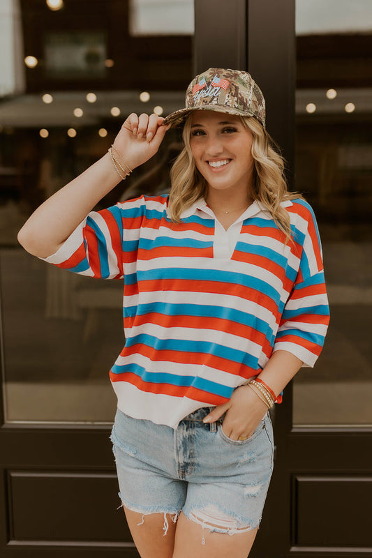 Liberty Striped Knit Top