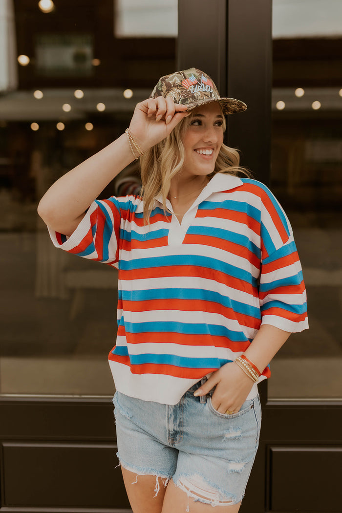 Liberty Striped Knit Top