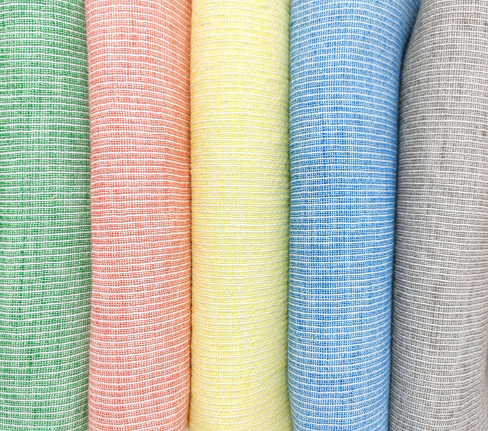 Light Weight Linen Cotton Stripe Fabric with Subtle Wrinkle Effect 7790 7791 7792 7793 7794