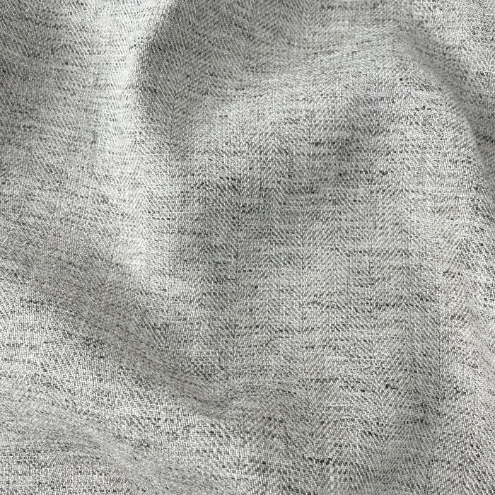 Linen Melange Fabric HBT Herringbone Twill (6667 6668) - The Linen Lab - Light Natural
