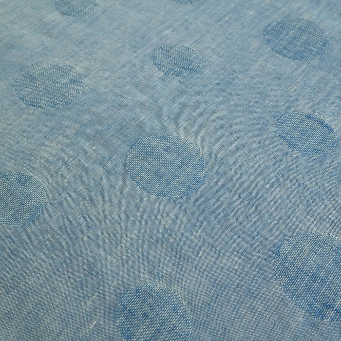 Linen Circle Jacquard Fabric - precut - 6939 - The Linen Lab - 1y
