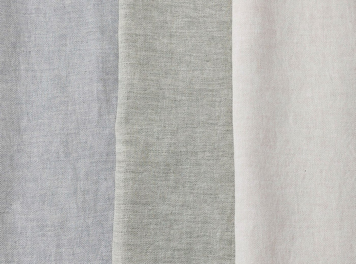 Linen Cotton Chambray Herringbone Twill (HBT) Fabric 7169 7170 7344 - The Linen Lab - Green(light)