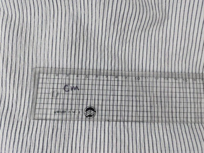 Linen Cotton Double Face Fabric Reversible 2988 - The Linen Lab - Blue