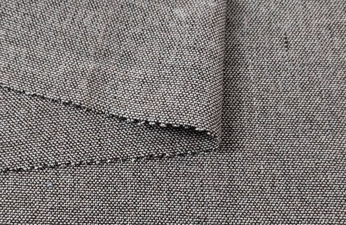 Linen Cotton Ramie Stretch Twill Chambray Fabric 4310 4311 - The Linen Lab - Beige