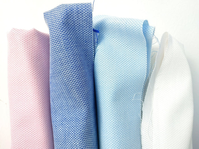 Linen Cotton Rhombus Shape Fabric - Special V-Heald 4350 4349 4348 4347 - The Linen Lab - Pink