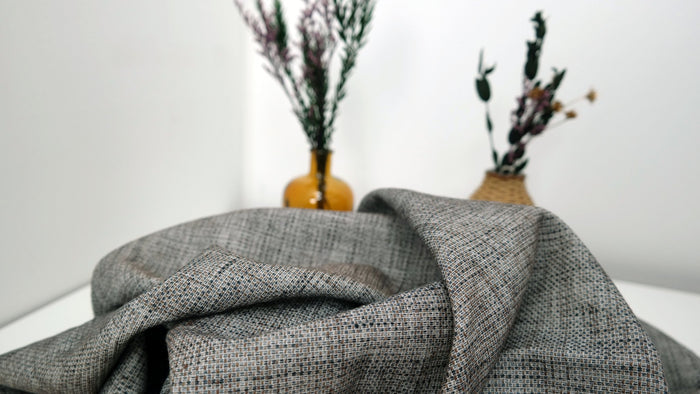 Linen Cotton Tweed Fabric (6203) - The Linen Lab -