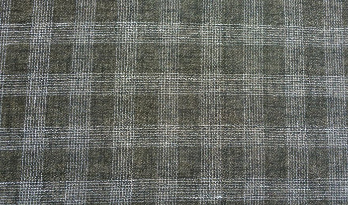 Linen Double Face Tweed Plaid Fabric (6004 6409 6410) - The Linen Lab - Yellow
