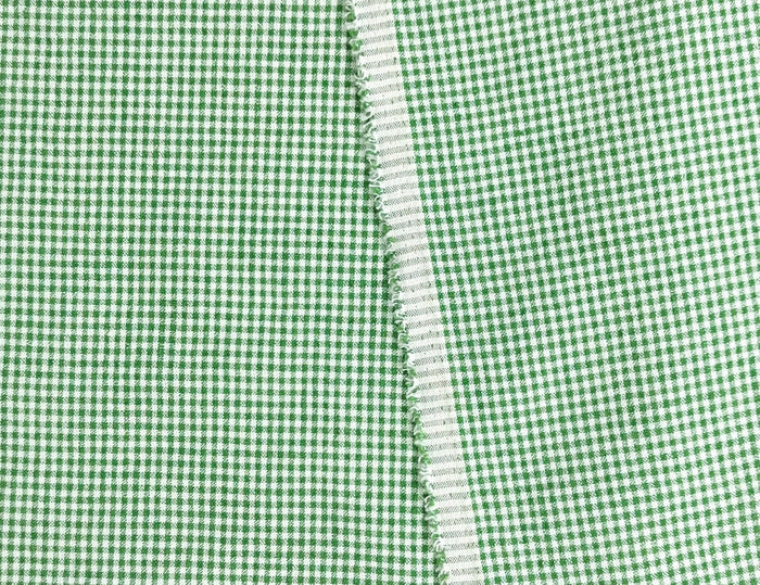 Linen Nylon Cotton Small Check Fabric with Subtle Seersucker Effect - A Blend of Comfort and Style 7635 7636 - The Linen Lab - Red