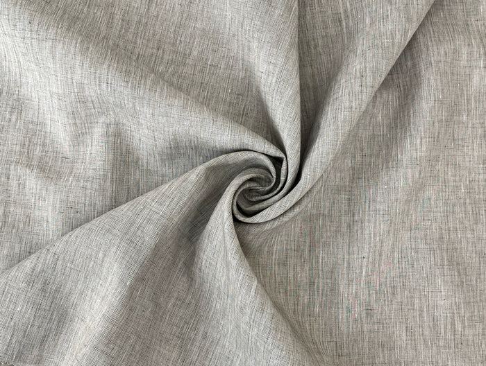 Linen Polyester Blend Fabric – Pre-Washed, Medium Weight, Slightly Crisp 3506