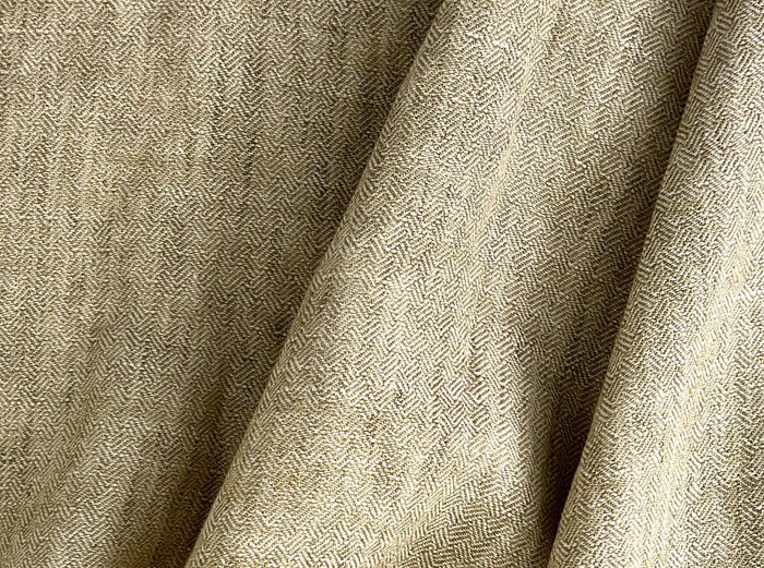 Linen Ramie Cotton Fabric – Broken Herringbone Chambray Weave 8278 8279