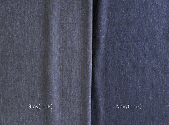 Linen Rayon Spandex Fabric – Great Drape & Comfort Stretch, Dark Navy & Grey 8162 8163