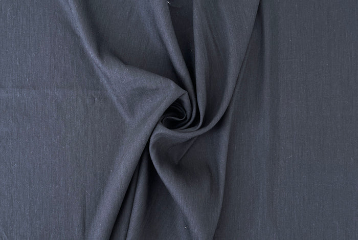 Linen Rayon Spandex Fabric – Great Drape & Comfort Stretch, Dark Navy & Grey 8162 8163