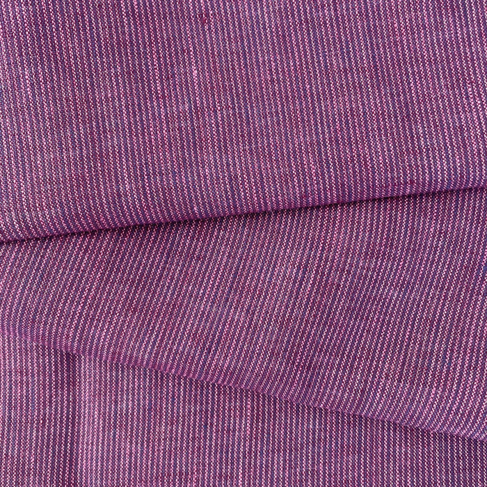 Linen Violet Stripe Fabric 6755 - The Linen Lab - Violet