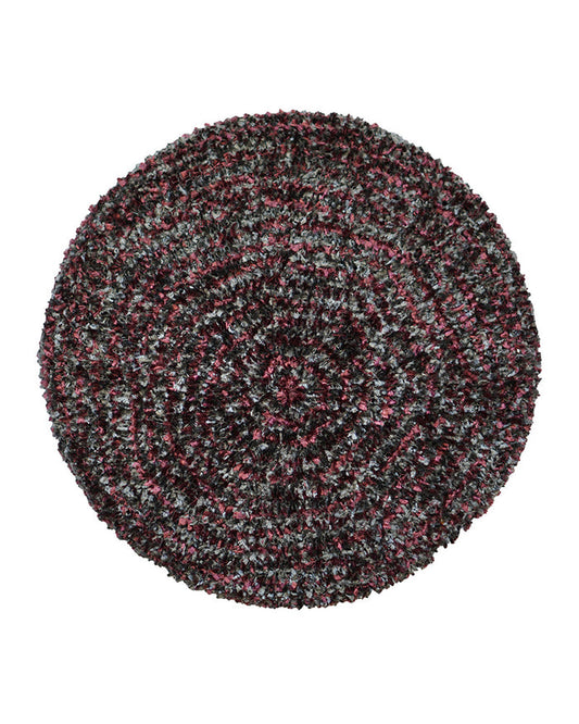 Lizi Headwear Two Tone Lined Burgundy / Grey Chenille myselflingerie.com